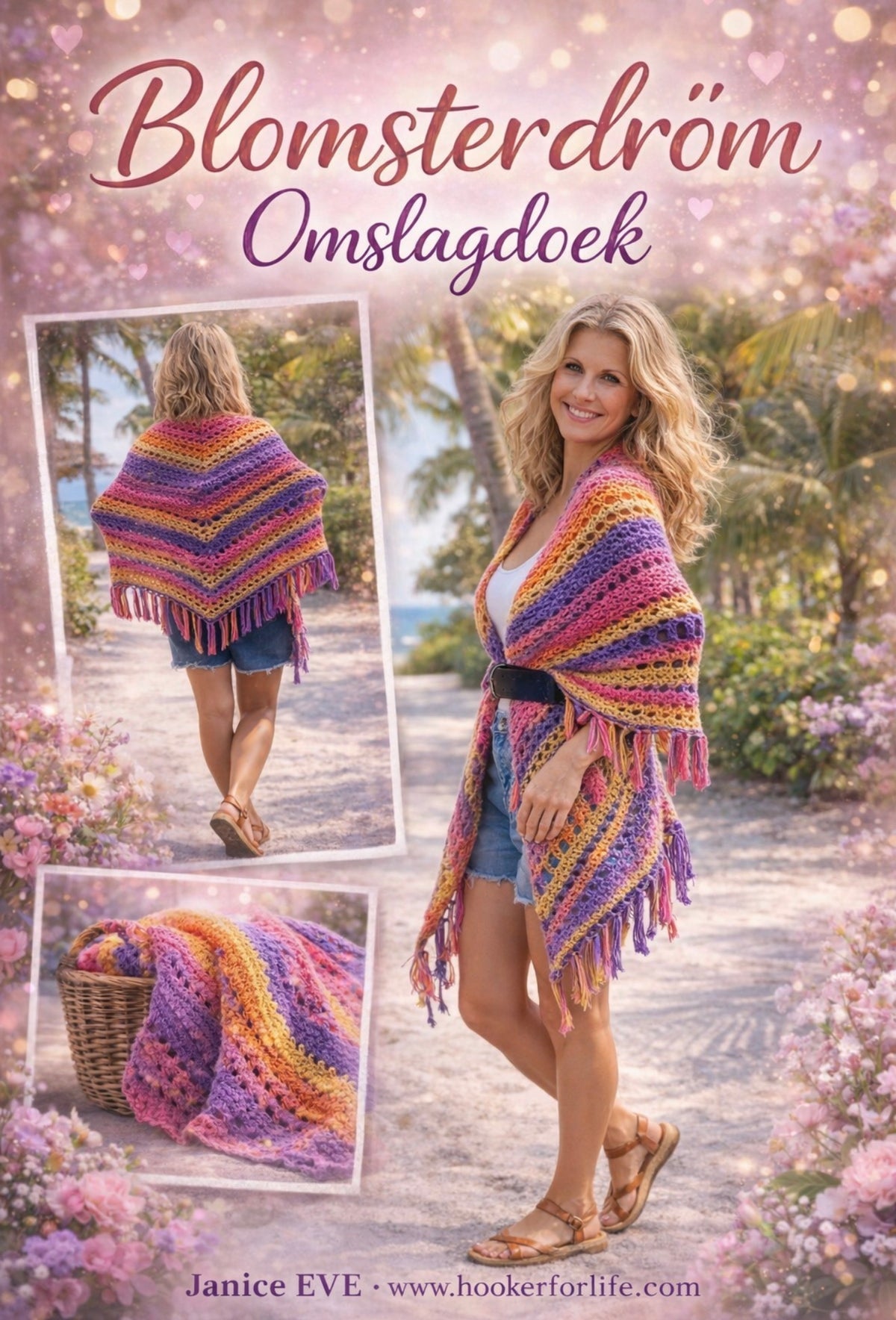 BlomsterDröm Omslagdoek ( POP-UP Patroon Maart)