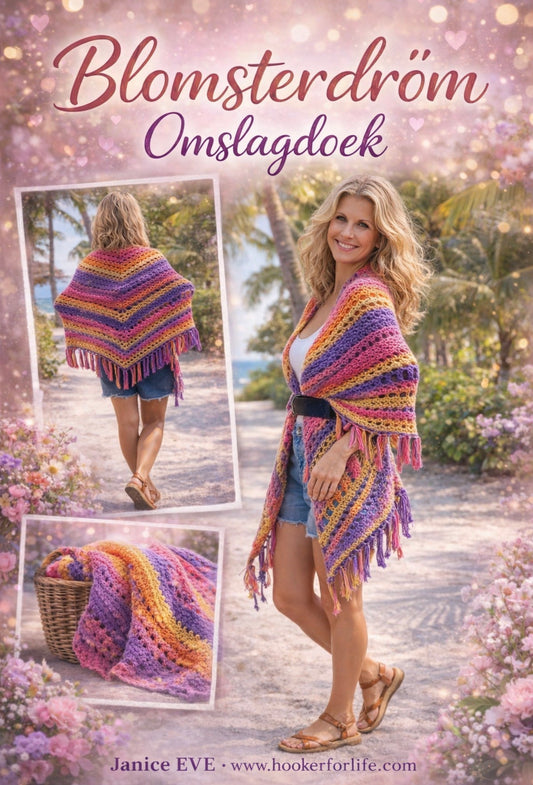 BlomsterDröm Omslagdoek ( POP-UP Patroon Maart)